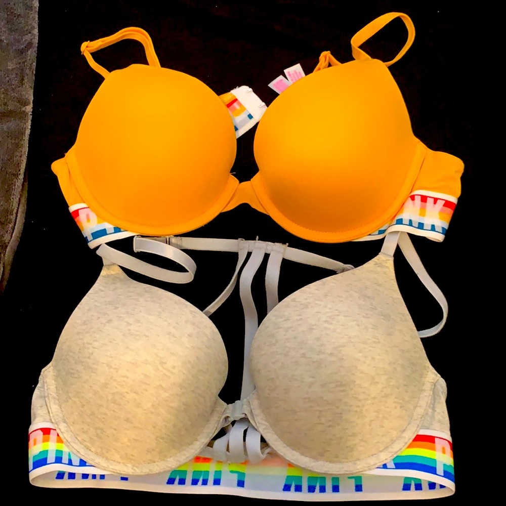 2 NEW WITHOUT TAGS VS PINK BRAS